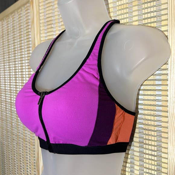 Victoria's Secret Sport Knockout Double Front Close Sports Bra Molded Cups 34B - Picture 3 of 16